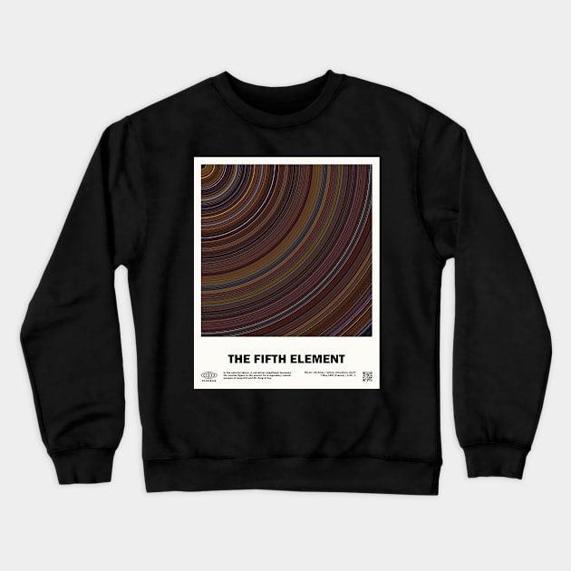 minimal_The Fifth Element Abstract Circular Movie Crewneck Sweatshirt by silver-light